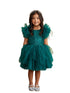 Tip Top Kids Girls Mesh Sleeve Dress with Beaded Lace Overlay Bodice and Layered Skirt, Sizes 6 Months-12 - SophiasStyle.com