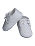 Baby Boys White Gabardine Oxford Braid Accent Christening Shoes 0-4 Baby - SophiasStyle.com