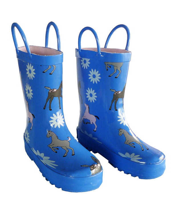 Blue Pony Unisex Rain Boots 11-3 - SophiasStyle.com