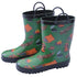 Foxfire Little Boys Green Camping Print Pull On Handle Rain Boots 5-10 Toddler - SophiasStyle.com