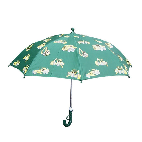 Green Construction Boys Umbrella - SophiasStyle.com