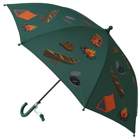 Foxfire Boys Green Dome Camping Whistle Umbrella 29" - SophiasStyle.com