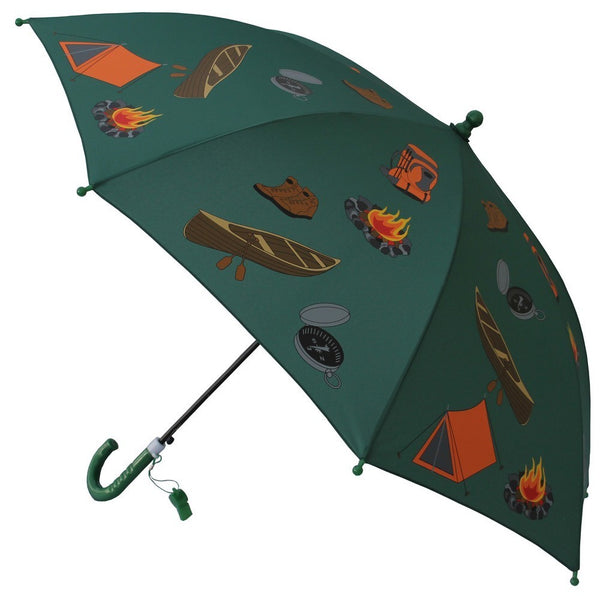 Foxfire Boys Green Dome Camping Whistle Umbrella 29" - SophiasStyle.com