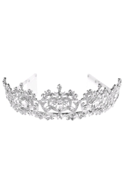 Cinderella Couture Girls Silver Rhinestone Wedding Pageant Comb Tiara - SophiasStyle.com