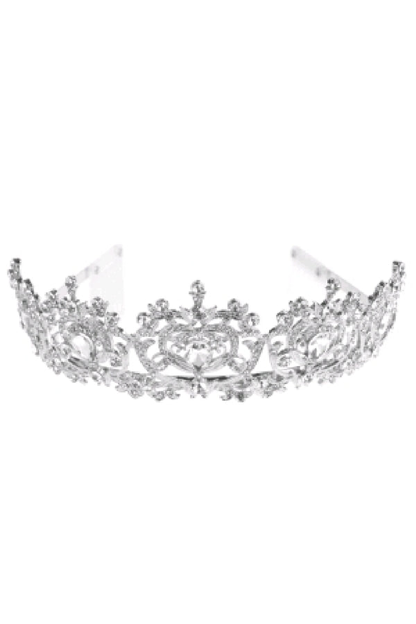 Cinderella Couture Girls Silver Rhinestone Wedding Pageant Comb Tiara - SophiasStyle.com