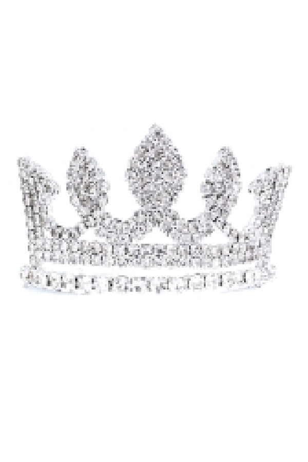 Cinderella Couture Girls Silver Rhinestone Wedding Pageant Comb Mini Tiara - SophiasStyle.com