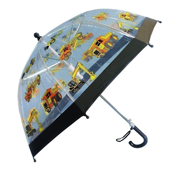 Clear Construction Boys Umbrella - SophiasStyle.com