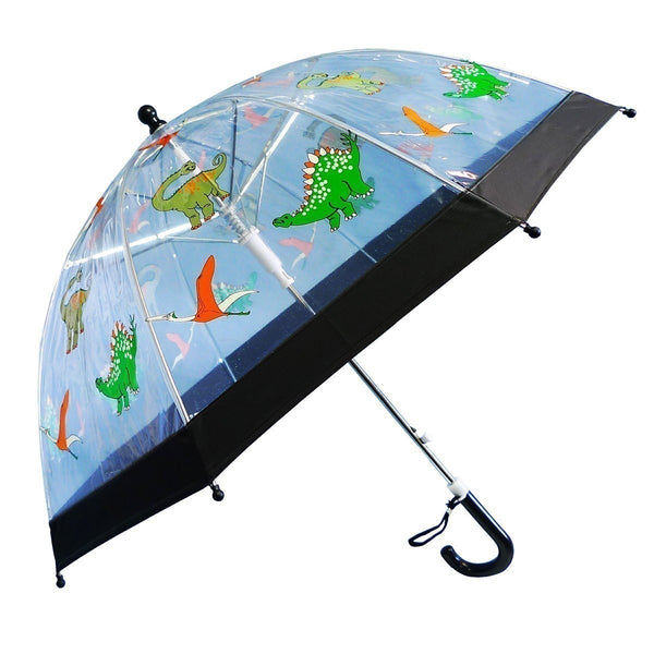 Foxfire Boys Dinosaurs Clear Dome Umbrella - SophiasStyle.com