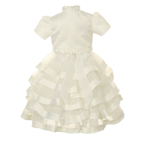Cinderella Couture Girls Organza Satin Bolero Communion Dress 4-14 - SophiasStyle.com