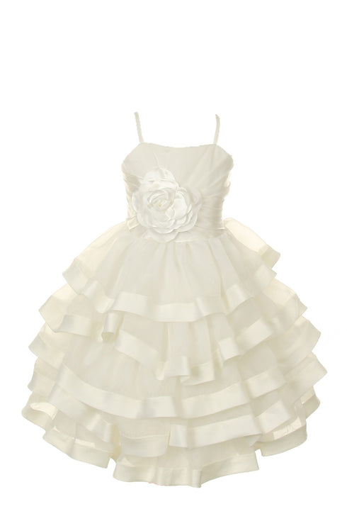 Cinderella Couture Girls Organza Satin Bolero Communion Dress 4-14 - SophiasStyle.com