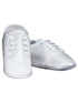 Baby Boys White Satin Classic Oxford Christening Shoes 0-3 Baby - SophiasStyle.com