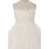 Kids Dream Big Girls Ivory Lace Stone Applique Tulle Communion Dress 8-16 - SophiasStyle.com
