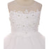 Kids Dream Little Girls White Lace Stone Applique Tulle Flower Girl Dress 4-6 - SophiasStyle.com