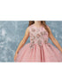 Tip Top Kids Little Girls Dusty Rose Lace Layered Tulle Pageant Easter Dress 2-6 - SophiasStyle.com