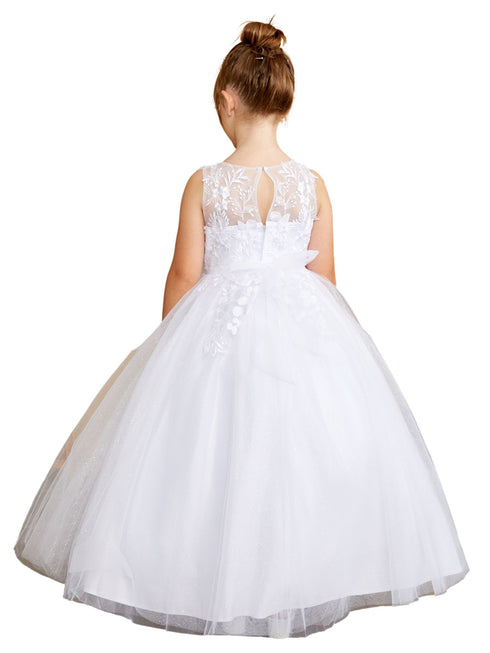 Tip Top Kids Girls 3D Floral Applique Special Occasion Dress, Sizes 2-16 - SophiasStyle.com