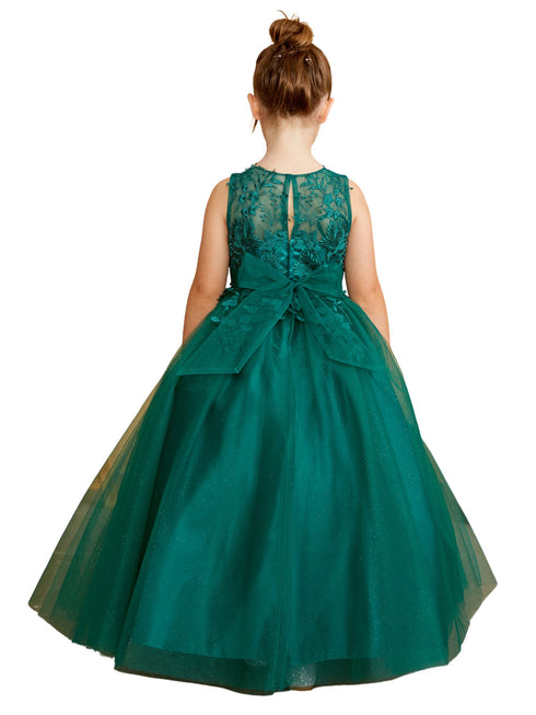 Tip Top Kids Girls 3D Floral Applique Special Occasion Dress, Sizes 2-16 - SophiasStyle.com