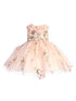 3D Flower Applique Glitter Mesh Special Occasion Dress, Sizes 6M-16 - SophiasStyle.com