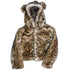 Big Girls Snow Leopard Critter Ears Button Closure Faux Hood Jacket 6-12 - SophiasStyle.com