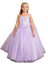 3D Floral Bodice Glitter Tulle Detachable Cape Special Occasion Dress, Sizes 2-18 - SophiasStyle.com