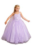 3D Floral Bodice Glitter Tulle Detachable Cape Special Occasion Dress, Sizes 2-18 - SophiasStyle.com