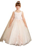 3D Floral Bodice Glitter Tulle Detachable Cape Special Occasion Dress, Sizes 2-18 - SophiasStyle.com