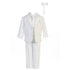 Baby Boys White Dinner Jacket Vest Bow Tie Zipper Shirt Pant Tuxedo 3-24M - SophiasStyle.com