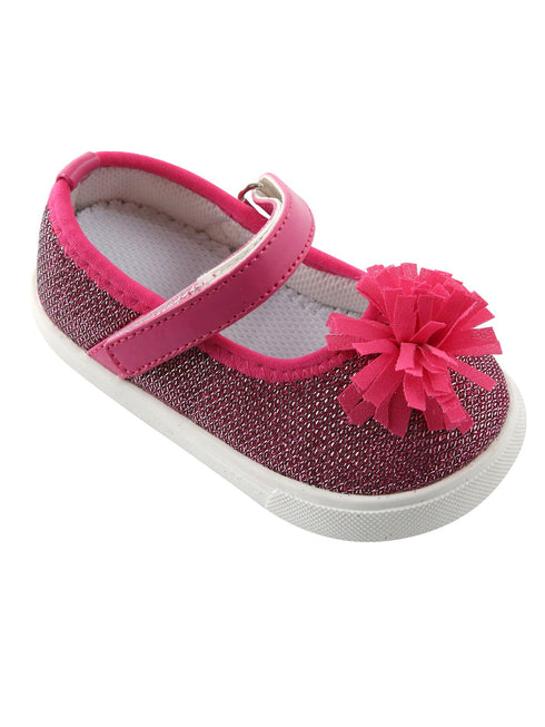Mooshu Trainers Girls Hot Pink Freeman Squeaky Mary Jane Shoes 3 Baby-9 Toddler - SophiasStyle.com