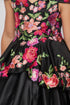Cinderella Couture Big Girls Black Floral Embroidery Ball Gown 8-16 - SophiasStyle.com