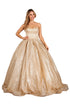 Cinderella Couture Multi Color Metallic Glitter Ball Gown for Women, Sizes XS-XL - SophiasStyle.com