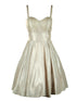 Cinderella Couture Silver Shiny Metallic Junior Bridesmaid Dress for Women, Sizes XS-3XL - SophiasStyle.com