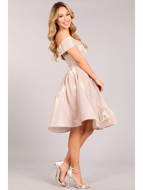 Cinderella Couture Off Shoulder Junior Bridesmaid Dress for Women, Sizes XS-3XL - SophiasStyle.com