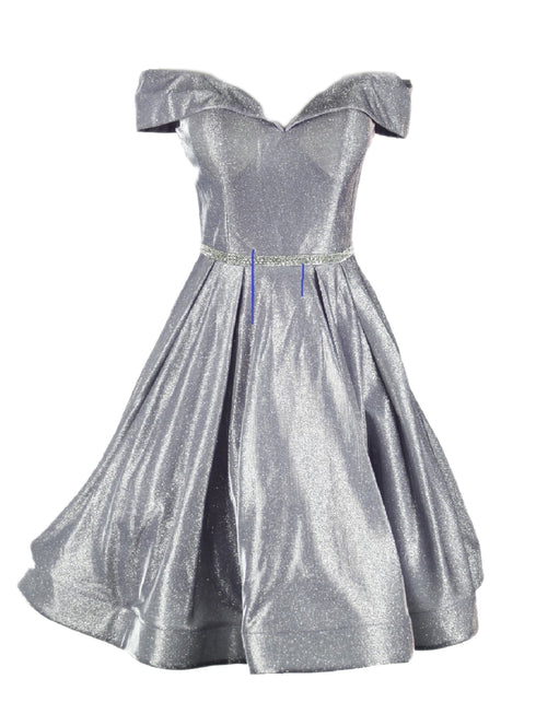 Cinderella Couture Lilac Off Shoulder Junior Bridesmaid Dress for Women, Sizes XS-3XL - SophiasStyle.com