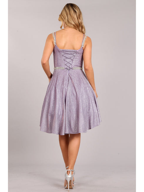 Cinderella Couture Lilac Pleated Bodice Junior Bridesmaid Dress for Women, Sizes XS-3XL - SophiasStyle.com