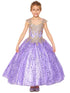Bliss Girls Gold Coiled Stunning AB Rhinestone Ball Gown 2-16 - SophiasStyle.com