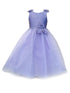 Big Girls Lilac Beaded Flower Appliques Tulle Junior Bridesmaid Dress 8-16 - SophiasStyle.com