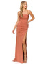 Bliss Stretch Gown for Women with Adjustable Corset Back and Draped Neckline, Sizes XS-3XL - SophiasStyle.com