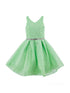 Cinderella Couture Big Girls Multi Color Glitter Mesh V Neck Short Dress 4-16 - SophiasStyle.com