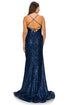Bliss Fitted Sequin Side Slit Open Back Evening Dress for Women, Sizes XS-3XL - SophiasStyle.com