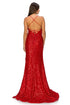 Bliss Fitted Sequin Side Slit Open Back Evening Dress for Women, Sizes XS-3XL - SophiasStyle.com