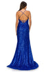 Bliss Fitted Sequin Side Slit Open Back Evening Dress for Women, Sizes XS-3XL - SophiasStyle.com