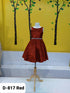 Girls Red Glitter Metallic Junior Bridesmaid Dress 8-16 - SophiasStyle.com