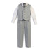 Lito Baby Boys Light Gray Vest Pants Special Occasion Easter Outfit Set 6-24M - SophiasStyle.com