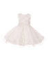 Baby Girls White Embroidered Pearls Tulle Sequin Easter Flower girl Dress 3-24M - SophiasStyle.com