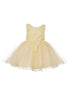 Baby Girls Multi Color Pearl Beaded 3D Floral Applique Flower Girl Dress 3-24M - SophiasStyle.com