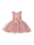 Baby Girls Floral Applique Lace Tulle Flower Girl Dress, Sizes 3-24 Months - SophiasStyle.com