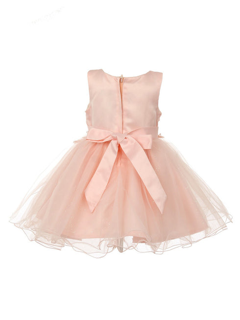 Baby Girls Floral Applique Lace Tulle Flower Girl Dress, Sizes 3-24 Months - SophiasStyle.com