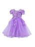 Lala And Erina Big Girls Multi Color Cape Sleeve 3D Junior Bridesmaid Dress 2-12 - SophiasStyle.com