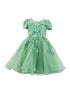 Lala And Erina Big Girls Multi Color Cape Sleeve 3D Junior Bridesmaid Dress 2-12 - SophiasStyle.com