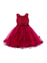 Lala And Erina Big Girls Multi Color 3D Flower Embedded Tulle Dress 2-12 - SophiasStyle.com