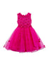 Lala And Erina Big Girls Multi Color 3D Flower Embedded Tulle Dress 2-12 - SophiasStyle.com